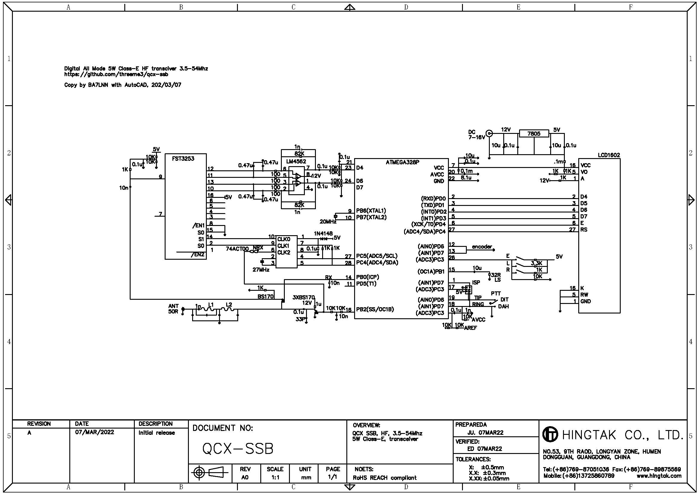 5W Class-E HF transceiver 5W Class-E HF transceiver